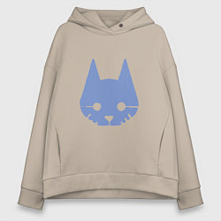 Толстовка оверсайз женская Stray Blue, цвет: миндальный