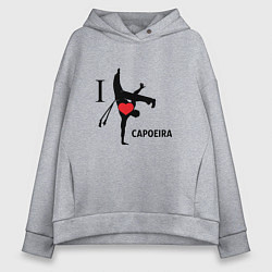 Женское худи оверсайз I LOVE CAPOEIRA