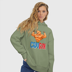 Толстовка оверсайз женская CapyGYM - лучший бодибилдинг, цвет: авокадо — фото 2