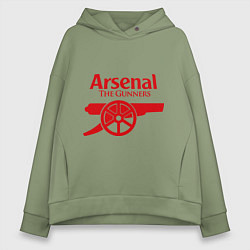Толстовка оверсайз женская Arsenal: The gunners, цвет: авокадо