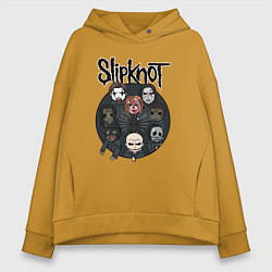 Женское худи оверсайз Slipknot art fan