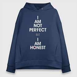 Женское худи оверсайз I am not perfect, I am honest