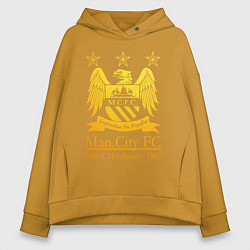 Толстовка оверсайз женская Manchester City gold, цвет: горчичный