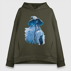 Толстовка оверсайз женская Прекрасная Ранни - Elden Ring, цвет: хаки