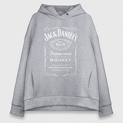 Толстовка оверсайз женская Jack Daniels, цвет: меланж