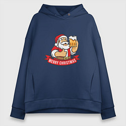Женское худи оверсайз Christmas beer