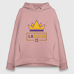 Толстовка оверсайз женская Labron 23, цвет: пыльно-розовый