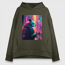 Женское худи оверсайз City panda