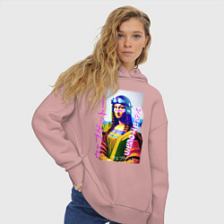 Толстовка оверсайз женская Gioconda - web ghetto - fashion style, цвет: пыльно-розовый — фото 2