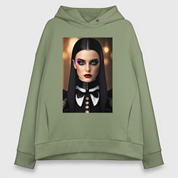 Толстовка оверсайз женская Уэнсдей А, цвет: авокадо