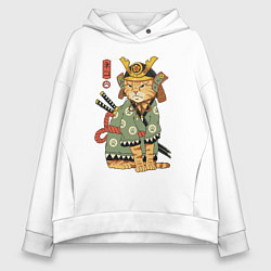 Женское худи оверсайз Samurai battle cat