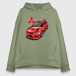 Женское худи оверсайз Lancer Evolution 8