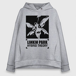 Толстовка оверсайз женская LP Hybrid Theory, цвет: меланж