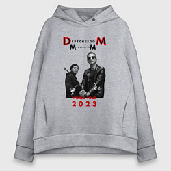 Толстовка оверсайз женская Depeche Mode 2023 Memento Mori - Dave & Martin 03, цвет: меланж