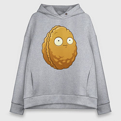 Толстовка оверсайз женская Стенорех, цвет: меланж