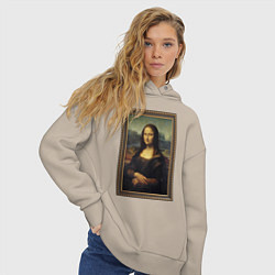 Толстовка оверсайз женская Mona Lisa - original, цвет: миндальный — фото 2