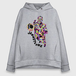 Толстовка оверсайз женская Jazzstrong, цвет: меланж