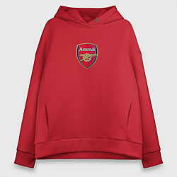 Толстовка оверсайз женская Arsenal fc sport club, цвет: красный