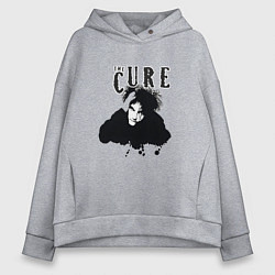 Толстовка оверсайз женская The Cure - Robert Smith, цвет: меланж