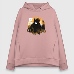 Толстовка оверсайз женская Delta, цвет: пыльно-розовый