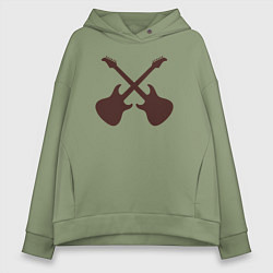 Женское худи оверсайз Guitars style