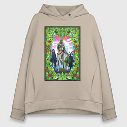 Толстовка оверсайз женская Pepe knight, цвет: миндальный