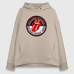 Женское худи оверсайз Rolling Stones established 1962