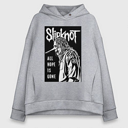 Толстовка оверсайз женская Slipknot - hope is gone, цвет: меланж