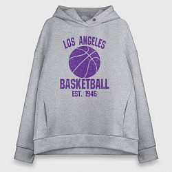 Женское худи оверсайз Basketball Los Angeles