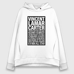 Толстовка оверсайз женская Vince Carter, цвет: белый