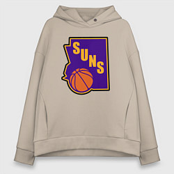 Женское худи оверсайз Suns ball