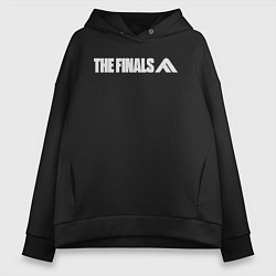 Толстовка оверсайз женская The finals logo, цвет: черный