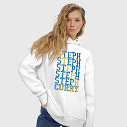 Толстовка оверсайз женская Steph Curry, цвет: белый — фото 2