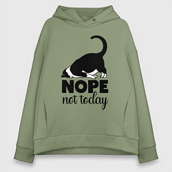 Женское худи оверсайз Nope - not today