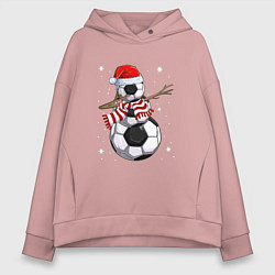 Женское худи оверсайз Soccer snowman