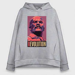 Женское худи оверсайз Lenin revolution