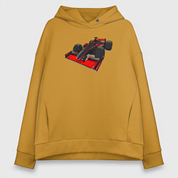 Толстовка оверсайз женская Formula-1 McLaren, цвет: горчичный