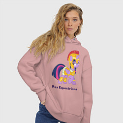 Толстовка оверсайз женская Римская Твайлайт Спаркл, цвет: пыльно-розовый — фото 2