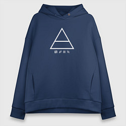 Женское худи оверсайз 30 Seconds to mars логотип треугольник