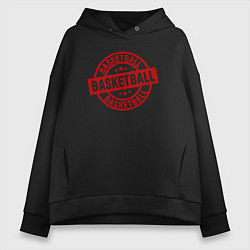 Женское худи оверсайз Basket red