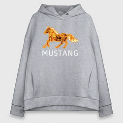 Толстовка оверсайз женская Mustang firely art, цвет: меланж