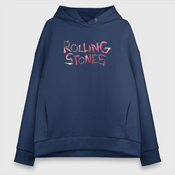Женское худи оверсайз The Rolling Stones - logo