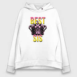 Женское худи оверсайз Best sis