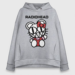 Толстовка оверсайз женская Radiohead toy, цвет: меланж