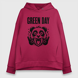 Женское худи оверсайз Green Day - rock panda