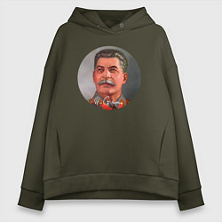 Толстовка оверсайз женская Stalin color, цвет: хаки