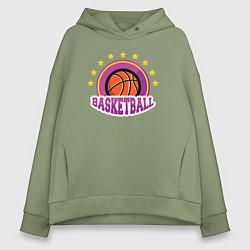 Женское худи оверсайз Basket stars