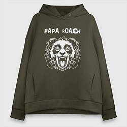 Женское худи оверсайз Papa Roach rock panda