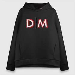 Толстовка оверсайз женская Depeche Mode - Memento Mori minimal, цвет: черный