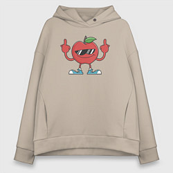 Женское худи оверсайз Apple fuck